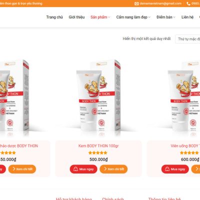 theme wordpress thực phẩm chức năng đẹp